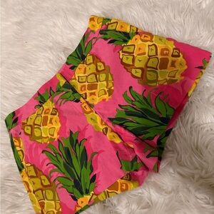Trina Turk Pink Pineapple Print Shorts